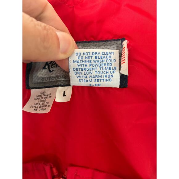 Vintage Remington Overalls Mens Large Red Hunting Fishing Stretch Adjustable USA - Picture 6 of 10